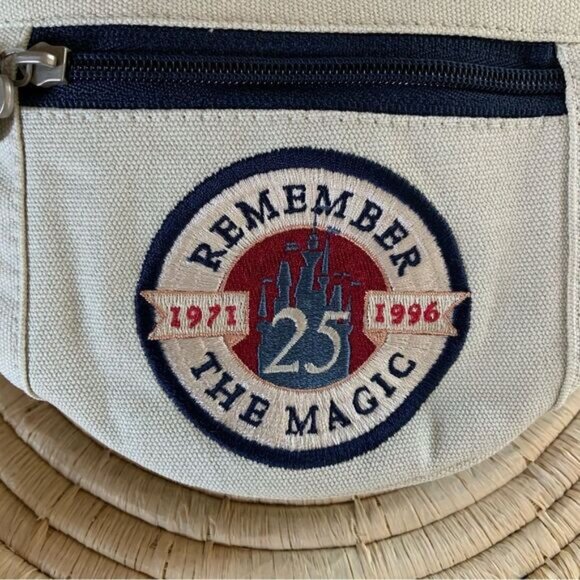 DISNEY Vintage Remember Magic 25th Anniversary 1971 1996 Belt Bag Fanny Pack - Picture 7 of 15